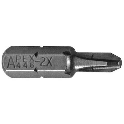 ‎#446-2X - 1/4″ Hex Drive - #2 Phillips - 1″ Overall Length Insert Bit