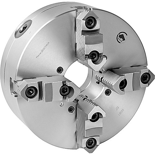 Steel Body Self-Center Lathe Chuck - 6″ Plain Mount, 4-Jaw