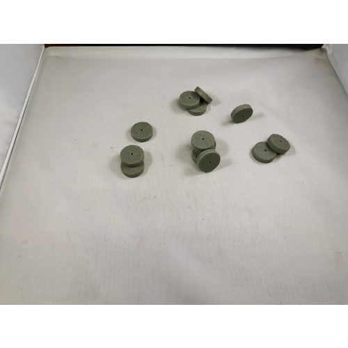 1″ × 1/4″ × 1/16″ - Resin Bonded Rubber Wheel (Coarse Grit)