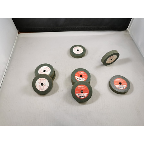 2″ × 3/8″ × 1/4″ - Resin Bonded Rubber Wheel (Coarse Grit)