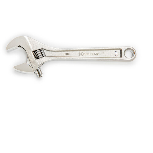6″ Chrome Finish Adjustable Wrench