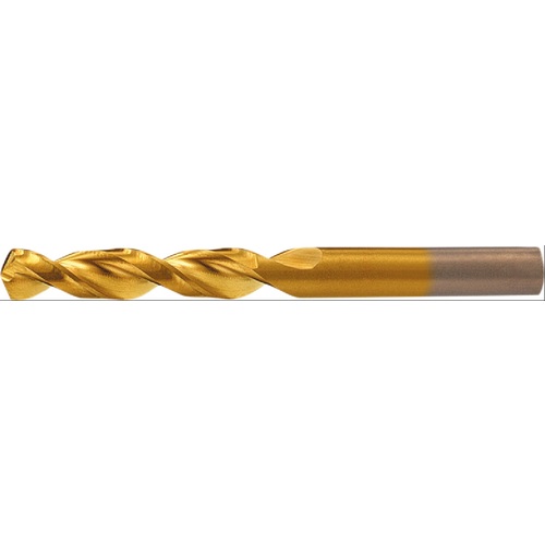 9/64 RHS / RHC HSS-CO 8% (M42) 135 Degree Split Point Q-Cobalt Wide Land Parabolic Drill - TiN