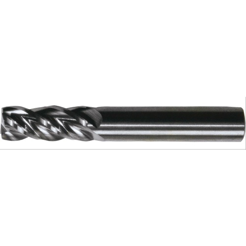 ‎1/2″ × 1/2″ × 1-1/4″ × 3″ RHS / RHC Solid Carbide 4-Flute Corner Radius End Mill - Bright