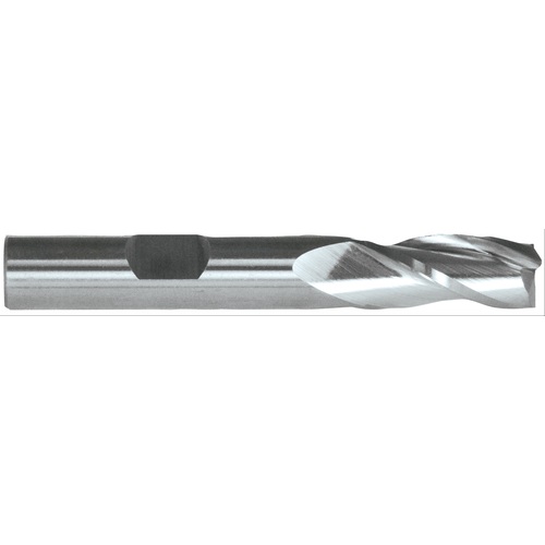 ‎7/16″ × 1/2″ × 1-3/4″ × 3-3/4″ RHS / RHC HSS HSS Single End 3-Flute Center Cutting Finishing End Mill - Bright