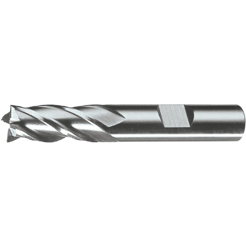 ‎11/32″ × 3/8″ × 3/4″ × 2-1/2″ RHS / RHC HSS HSS Single End Mulit Flute Center Cutting Finishing End Mill - Bright