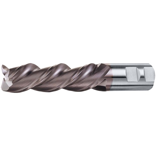 ‎3/4″ × 3/4″ × 1-5/8″ × 3-7/8″ LHS / LHC HSS-E (PM) Powder Metal High Helix Finishing End Mill-3F SE CC LH - TiCN
