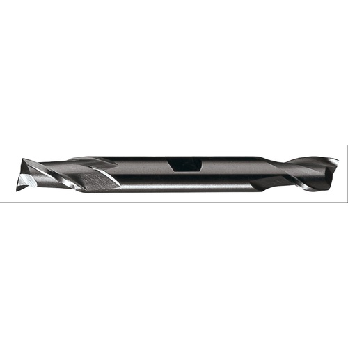 ‎1″ × 1″ × 1-5/8″ × 6-3/8″ RHS / RHC HSS-CO 8% (M42) Cobalt Double End 2-Flute Center Cutting Finishing End Mill - Bright