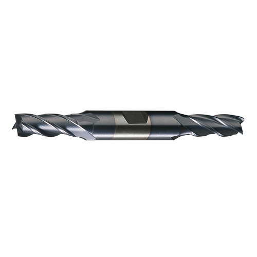 ‎7/8″ × 7/8″ × 1-7/8″ × 6-1/8″ RHS / RHC HSS-CO 8% (M42) Cobalt Double End 4-Flute Center Cutting Finishing End Mill - TiCN