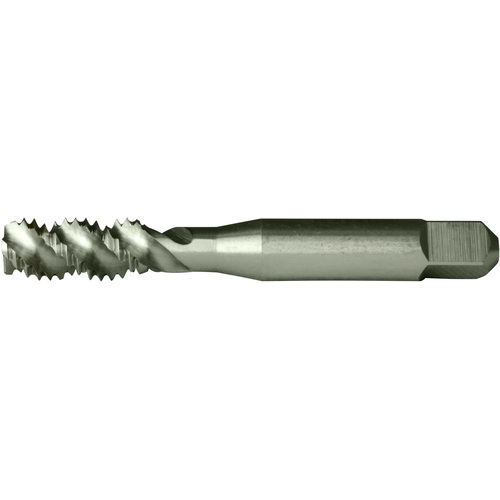 M5x0.8 3 Flute D4 Bottoming HSS High Helix Spiral Flute Tap- Bright