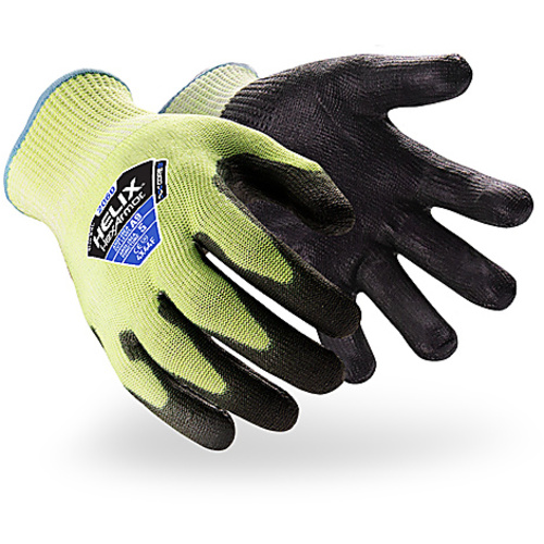 Helix Stainless Steel/Fiberglass Knit with PU Palm Dip, Size XS