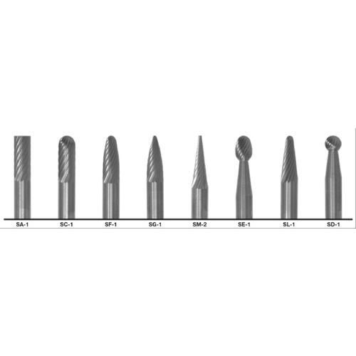 8PC CARB DBL CUT BURR_SET
