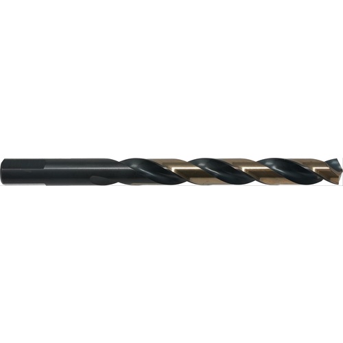 H RHS / RHC HSS 135 Degree Split Point Heavy Duty Jobber Length Drill - Black & Gold