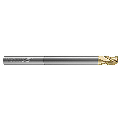‎3 Flute - Corner Radius - 35 Degree Helix - 0.1250″ (1/8) Cutter DIA × 0.1250″ (1/8) Shank DIA × 0.0100″ Radius × 0.1563″ (5/32) LOC × 3.0000″ (3) OAL × 0.6250″ (5/8) Reach - ZPLUS Coated