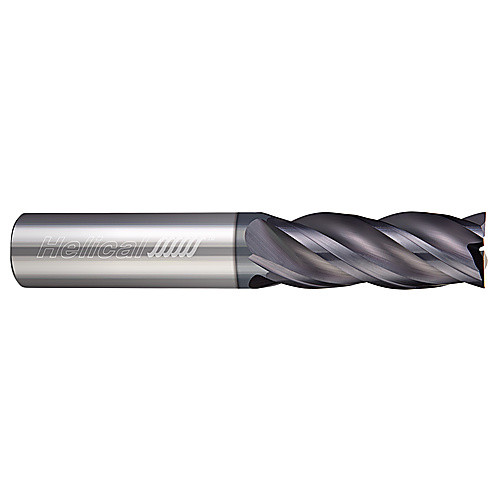 ‎4 Flute - Square - 0.3125″ (5/16) Cutter DIA × 0.3125″ (5/16) Shank DIA × 1.2500″ (1-1/4) LOC × 3.0000″ (3) OAL  - APLUS Coated