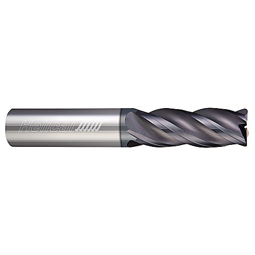 ‎4 Flute - Corner Radius - 0.3125″ (5/16) Cutter DIA × 0.3125″ (5/16) Shank DIA × 0.0100″ Radius × 1.0000″ (1) LOC × 2.5000″ (2-1/2) OAL  - APLUS Coated