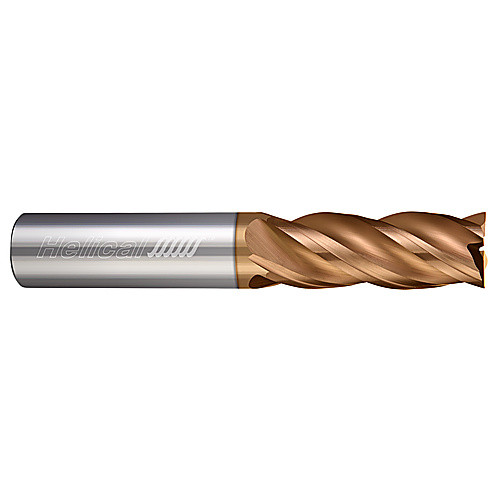 ‎4 Flute - Square - 0.3750″ (3/8) Cutter DIA × 0.3750″ (3/8) Shank DIA × 0.8750″ (7/8) LOC × 3.0000″ (3) OAL  - TPLUS Coated
