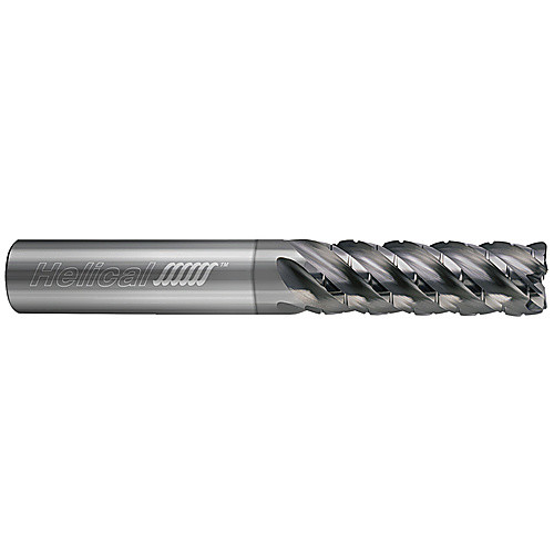 ‎5 Flute - Corner Radius - 0.7500″ (3/4) Cutter DIA × 0.7500″ (3/4) Shank DIA × 0.1250″ (1/8) Radius × 2.2500″ (2-1/4) LOC × 5.0000″ (5) OAL  - NPLUS Coated