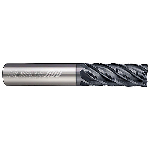‎6 Flute - Corner Radius - 0.5000″ (1/2) Cutter DIA × 0.5000″ (1/2) Shank DIA × 0.0600″ Radius × 1.2500″ (1-1/4) LOC × 3.0000″ (3) OAL  - APLUS Coated
