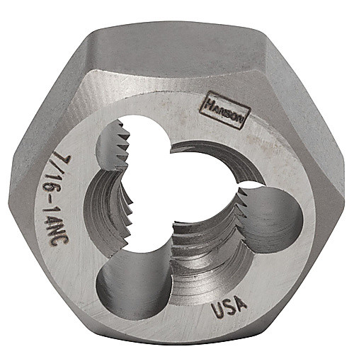 ‎7/16-14 / Carbon Steel Right Hand Hexagon Die