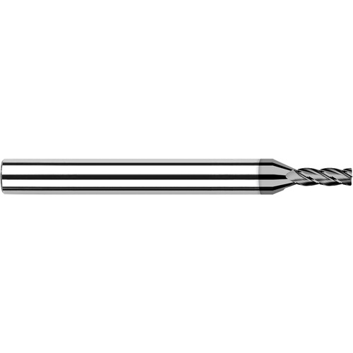 ‎4 Flute - 0.2500″ (1/4) Cutter DIA × 0.0100″ Radius × 0.7500″ (3/4) LOC  - CVD Diamond Diamond End Mills for Non-Ferrous Materials - CVD Diamond - Corner Radius
