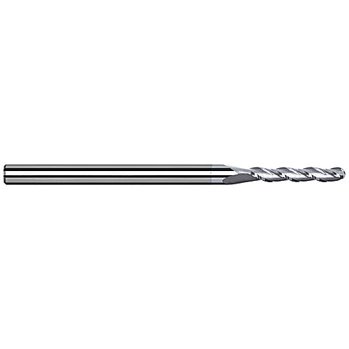 ‎Ballnose End Mill; 1/32″ Dia. × 5/32″ LOC × 1/8″ Shank Dia. × 2-1/2″ OAL ; 3 FL ; Carbide ; TiB2