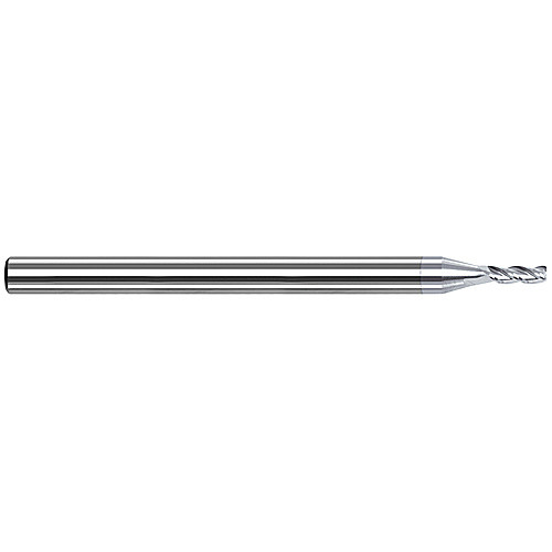 ‎3 Flute - 0.2500″ (1/4) Cutter DIA × 0.0200″ Radius × 0.3750″ (3/8) LOC  - TiB2 Coated Variable Helix End Mills for Aluminum Alloys - Corner Radius
