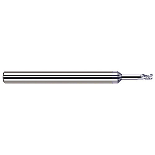‎3 Flute - 0.1875″ (3/16) Cutter DIA × 0.0300″ Radius × 0.2850″ LOC × 1.0000″ (1) Reach - TiB2 Coated Variable Helix End Mills for Aluminum Alloys - Corner Radius - Long Reach, Stub Flute
