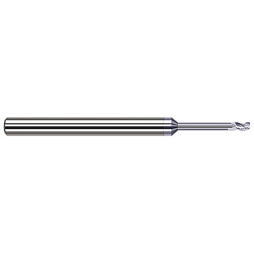 ‎3 Flute - 0.1875″ (3/16) Cutter DIA × 0.0300″ Radius × 0.2850″ LOC × 1.5000″ (1-1/2) Reach - TiB2 Coated Variable Helix End Mills for Aluminum Alloys - Corner Radius - Long Reach, Stub Flute