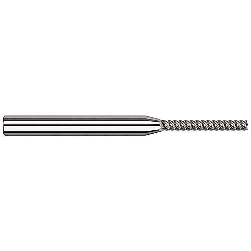 Variable Helix End Mills for Aluminum Alloys - Finishers - 0.1000″ Cutter Diameter × 0.8000″ Length of Cut Carbide Square End Mill Finisher for Aluminum Alloys, 5 Flutes