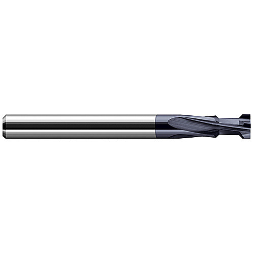 Chamfer Cutters - 0.1970″ Max Opening Width × 0.3750″ (3/8″) Shank Diameter × 90° Included Carbide Plate Chamfer, 4 Flutes, AlTiN Coated