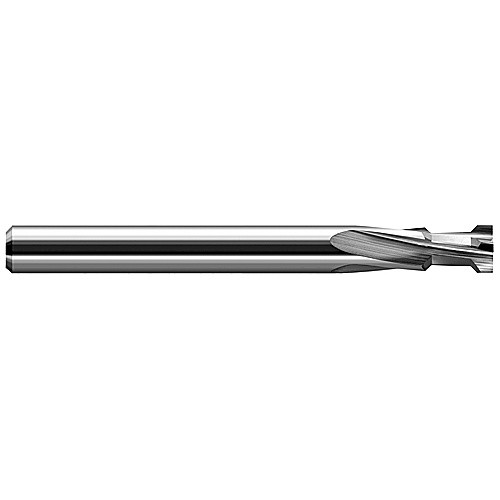 Chamfer Cutters - 0.1350″ Max Opening Width × 0.2500″ (1/4″) Shank Diameter × 90° Included Carbide Plate Chamfer, 4 Flutes
