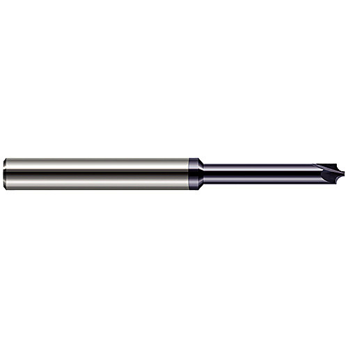 ‎Corner Rounding End Mills - 0.0080″ Radius × 0.0100″ Pilot Diameter × 1.5000″ (1-1/2″) Neck Length Carbide 5° Flare Corner Rounding End Mills, 2 Flutes, AlTiN Coated