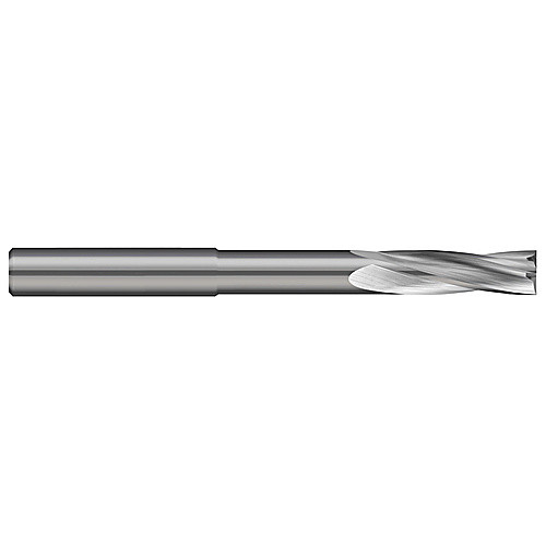 0.0394″ Cutter Diameter × 0.1560″ (5/32″) Flute Length × 0.3130″ Reach Carbide Flat Bottom Counterbore, 4 Flutes