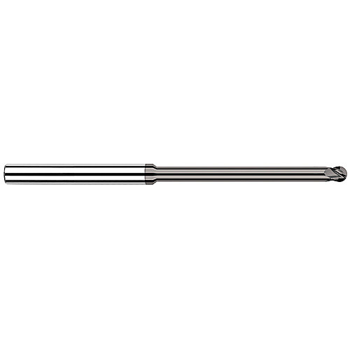 ‎Ballnose End Mill; 3/32″ Dia. × 9/64″ LOC × 1/8″ Shank Dia. × 2-1/2″ OAL ; 4 FL ; CVD ; Diamond