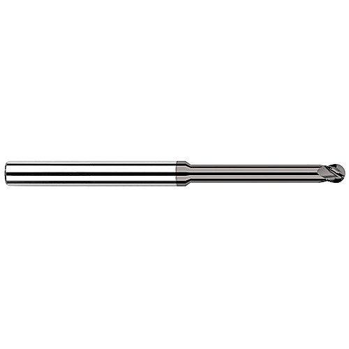 Ballnose End Mill; 1/4″ Dia. × 3/8″ LOC × 1/4″ Shank Dia. × 4″ OAL ; 4 FL ; CVD ; Diamond