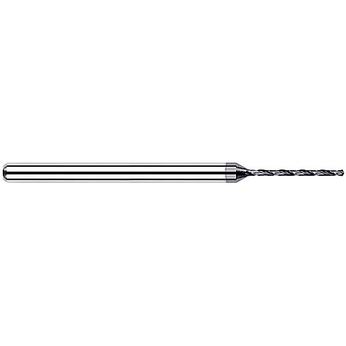 ‎Solid Carbide Drill; 1/32″ Dia. × 1/8″ Shank Dia. × 1-1/2″ OAL × 0.21″ LCF ; 130 Degrees ; Helical Flute ; TiAlN
