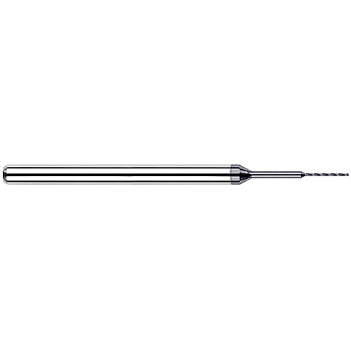 ‎Solid Carbide Drill; 0.0079″ Dia. × 1/8″ Shank Dia. × 1-1/2″ OAL × 0.16″ LCF ; 130 Degrees ; Helical Flute ; TiAlN