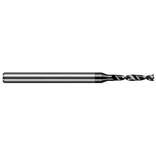 Solid Carbide Drill; 1.701 mm Dia. × 3 mm Shank Dia. × 50 mm OAL × 11.5 mm LCF ; 90 Degrees ; 5xD ; Diamond