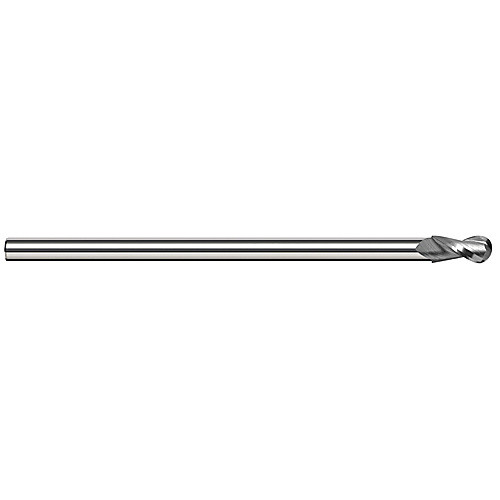 ‎Ballnose End Mill; 3/4″ Dia. × 1-1/8″ LOC × 5/8″ Shank Dia. × 6″ OAL ; 2 FL ; Carbide ; Uncoated