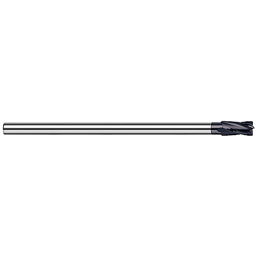 End Mills - Reduced Shank End Mills - 0.4375″ (7/16″) Cutter Diameter × 0.0300″ Radius × 0.6560″ (21/32″) Length of Cut Carbide Reduce Shank Corner Radius End Mill, 4 Flutes, AlTiN Coated