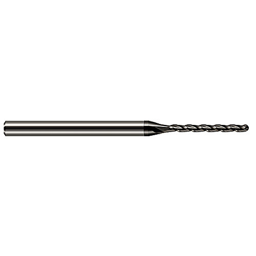 ‎Ballnose End Mill; 5/64″ Dia. × 0.94″ LOC × 1/8″ Shank Dia. × 2-1/2″ OAL ; 3 FL ; Carbide ; DLC