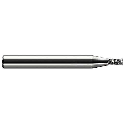 Miniature End Mills - Stub & Standard - 0.0050″ Cutter Diameter × 0.0070″ Length of Cut Carbide Square End Mill, 2 Flutes