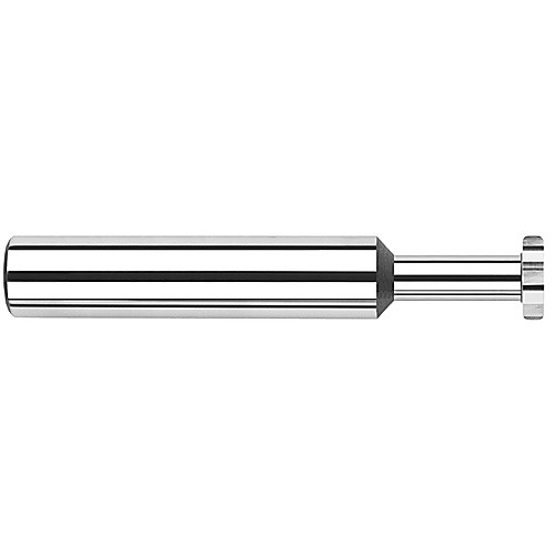 ‎0.3750″ (3/8) Cutter DIA × 0.0200″ Radius × 0.1250″ (1/8) Width × 0.5620″ (9/16) Neck Length - Standard Slotting - 8 FL Keyseat Cutters - Corner Radius