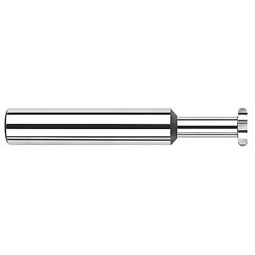 0.2500″ (1/4″) Cutter Diameter × 0.0250″ Radius × 0.3750″ (3/8″) Neck Length Carbide Full Radius Standard Keyseat Cutter, 6 Flutes