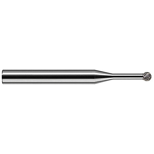 Ballnose End Mill; 3/16″ Dia. × 0.16″ LOC × 3/16″ Shank Dia. × 3″ OAL ; Carbide ; Uncoated
