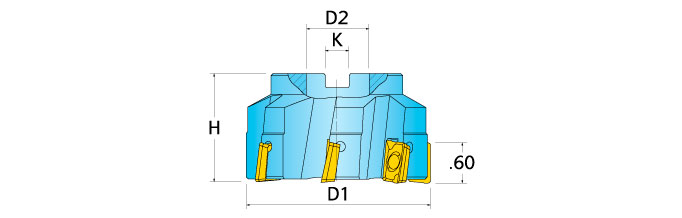 &lrm;2J4B-20R01 CUTTER BODY