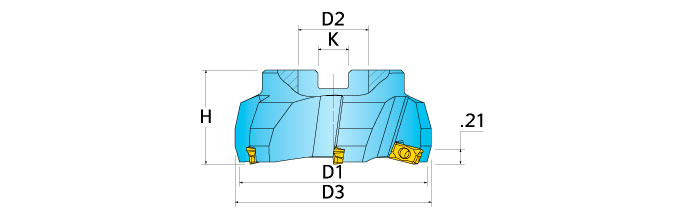 &lrm;2L1X-30R01 CUTTER BODY