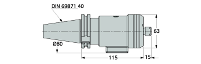 TJS-20K-DIN69871-40R