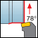Ext. Tangential 78&deg;Face Approa