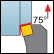 Ext. 90&deg; Square 75&deg; Face Appr.